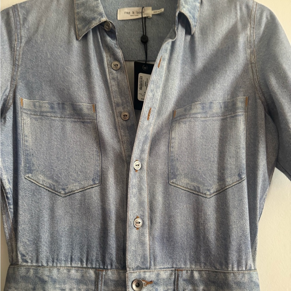 Rag & Bone Blue Denim Dress - Picture 4 of 7